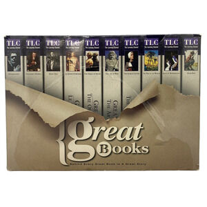 10 Great Books VHS Set 1996 TLC Series Moby Dick Frankenstein Huck Finn New